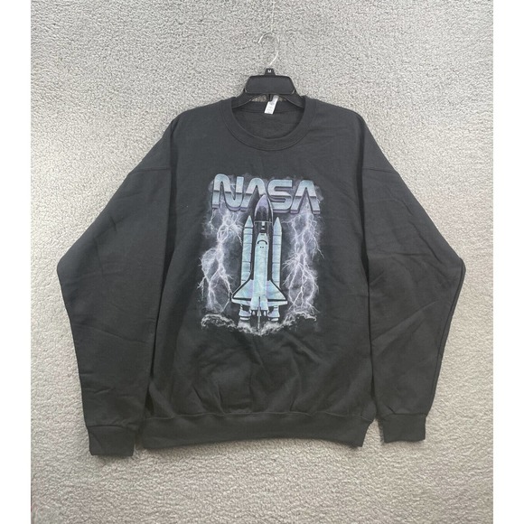 New NASA Lightning Strike Crew Neck Sweatshirt Size Large - Picture 1 of 5